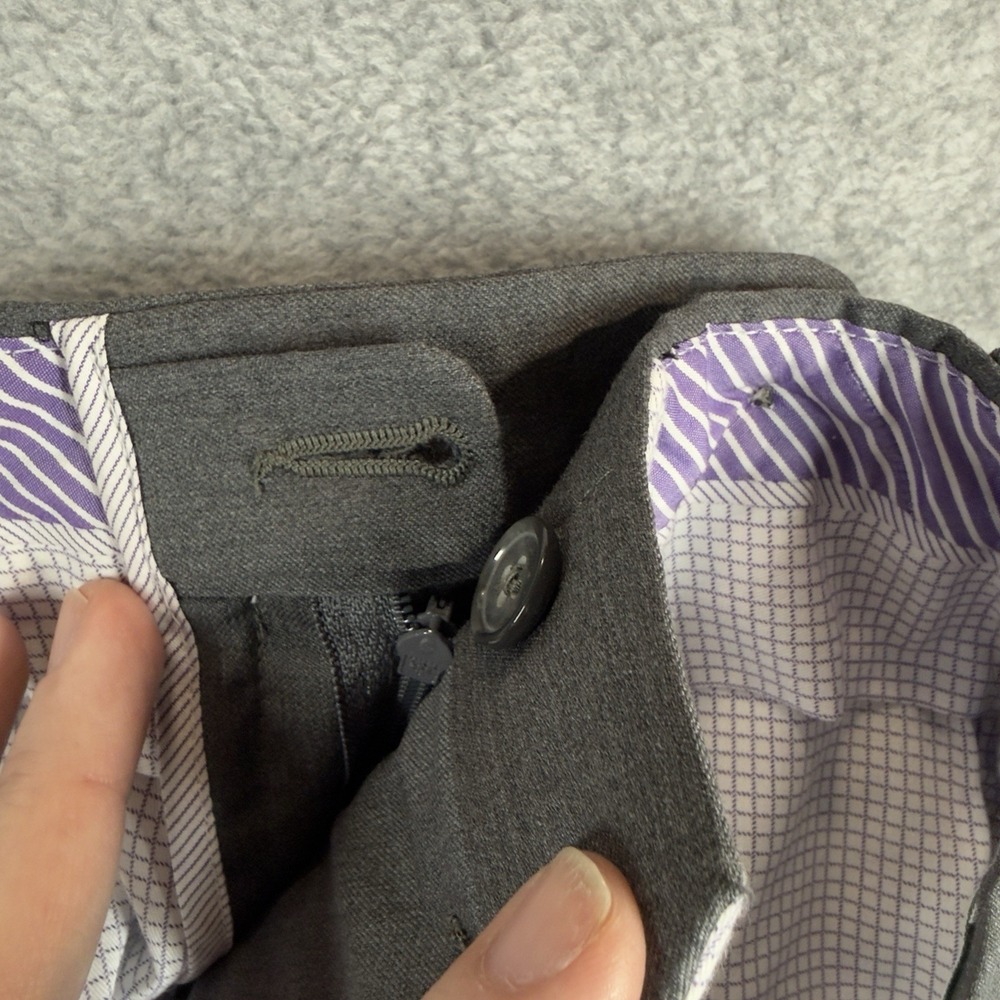 Jack Victor Loro Piana Dress Pants Mens 38x30‎ Gray Trousers Union Made Canada - Picture 6 of 12